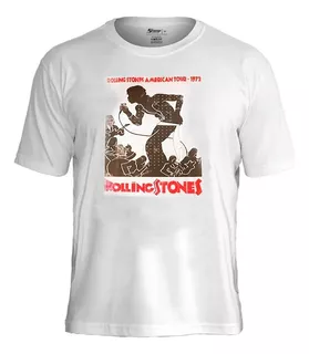 Camiseta Stamp Rolling Stones American Tour 1972 Ts1361