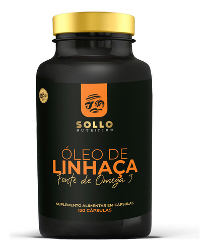 Óleo De Linhaça 1000mg -120 Cápsulas Sabor Sem sabor