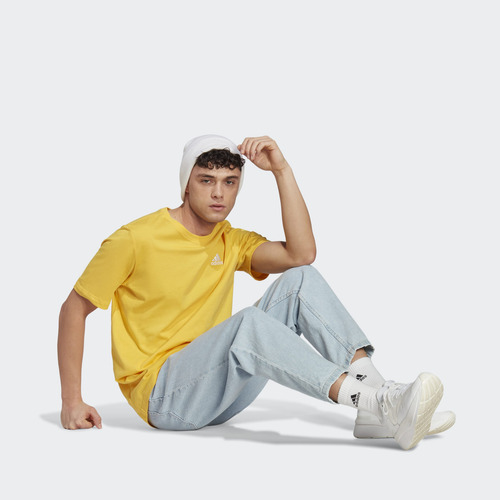 Polera Essentials Single Jersey Con Logo Bordado Ic9294 Adid