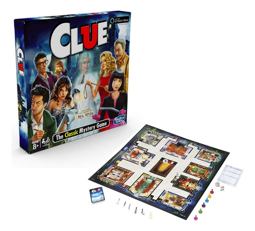 Juego Mesa Clue Hasbro Ghost Of Mrs. White Compatible Alexa