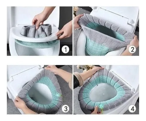 D Funda De Asiento De Inodoro Universal Con Asa