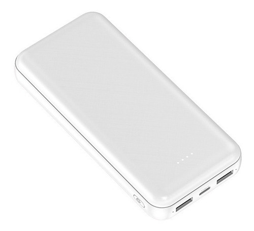 Cargador Genérica YM-20000 usb-c powerbank con cable carga rápida blanco