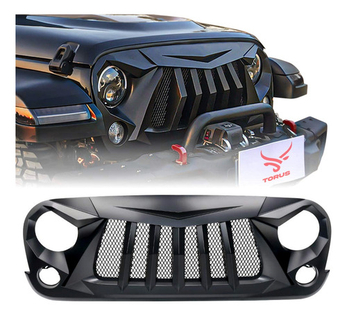 Parrilla Angry Enojado Jeep Wrangler Jk 2007-2018 Rubicon