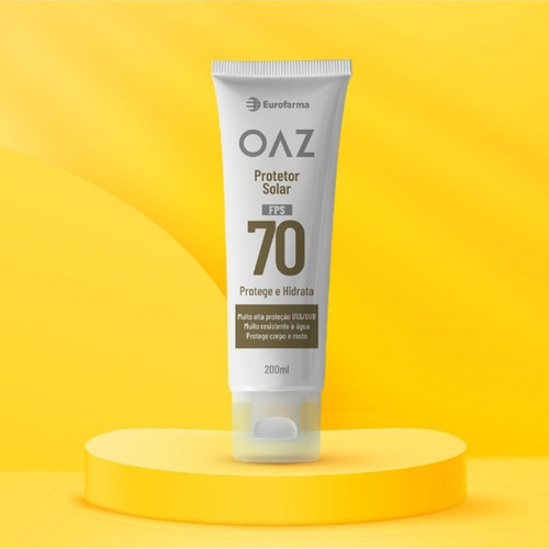 Protetor Solar Fator 70 Fps 200ml - Oaz