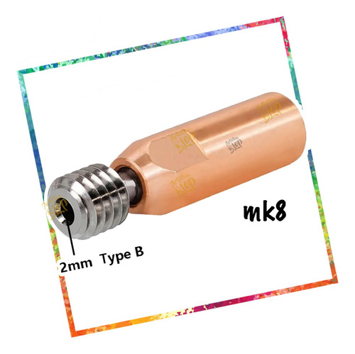 Barrel Bimetal Titanio Y Cobre Impresora 3d Ender 3 Cr10 Mk8