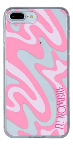 Funda Para iPhone Para Mujer Curvas Rosa Con Tu Nombre