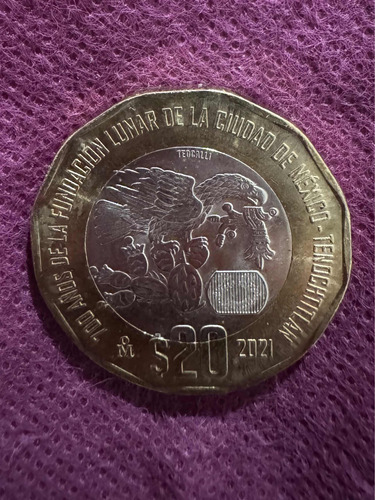 Moneda 100 Años De La Fundación De La Ciudad De México