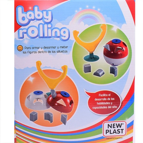 Baby Rolling Con Sopa Juego Didáctico De Encastre New Plast Color Amarillo/ Rojo