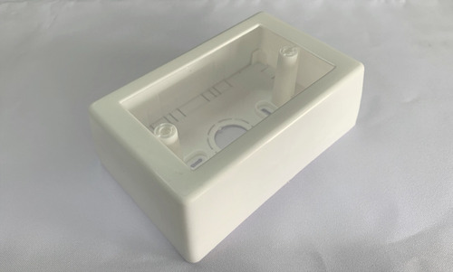 Caja Sobrepuesta De Plastico Color Blanca Para Faceplates