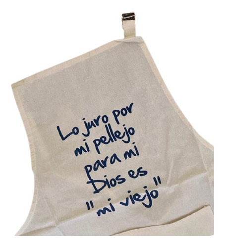 Imagen 4 de 4 de Delantal Cocina Estampado Gabardina