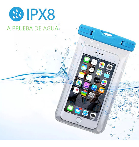 Bolsa Celular Protectora Agua Funda Sumergible Tel Según Stock