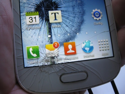 Somente Display Ok Samsung Galaxy S Gt-s7562l Tocuh Trincado