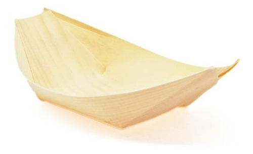 Canoa De Madera De Abedul Grande Para Alimentos X 50 Uds.