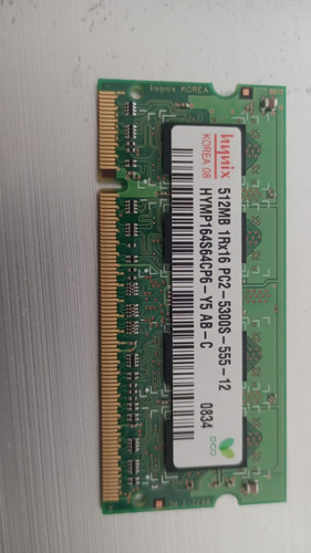  Memoria Sodimm Hynix Hymp164s64cp6-y5 Ab-c 512mb