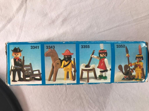 Caja Colección Playmobil Indio A Caballo Alemán 80s