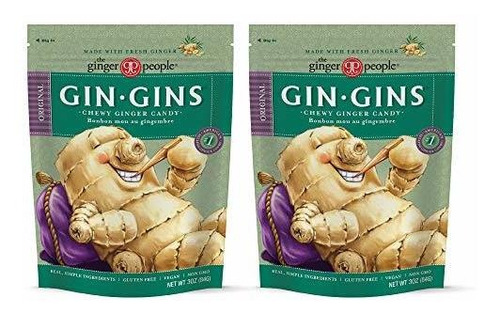 The Ginger People Gin Gins Original Chewy Ginger Candy 3 Oz
