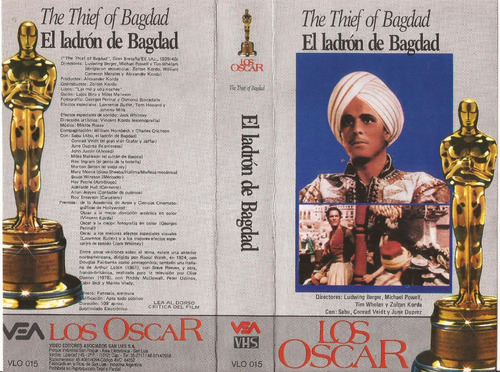 El Ladron De Bagdad Vhs John Justin Sabu The Thief Of Bagdad