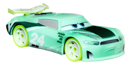 Cars De Disney Y Pixar Glow Racers Vehículo Chase Racelott Color Multicolor