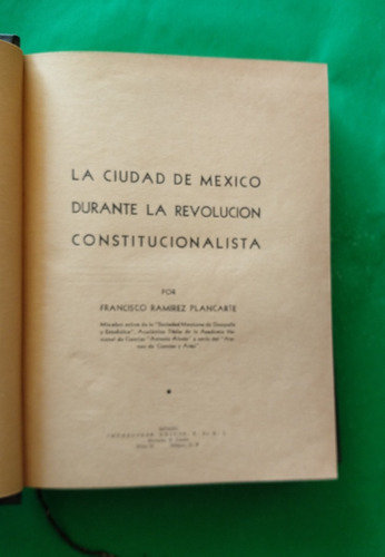 La Ciudad De México Durante La Revolución Constitucionalista