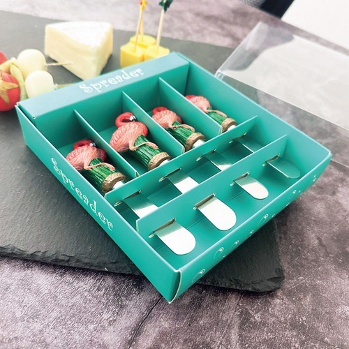 Cuchillos Esparcidores De Queso Y Mantequilla Flamingo