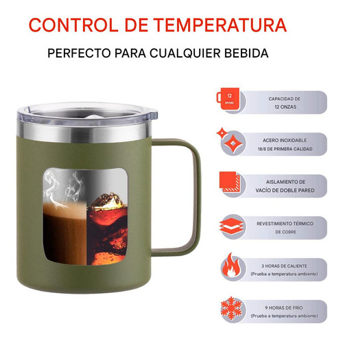 Taza Térmica De Acero Inoxidable Contenedor Térmico Taza De