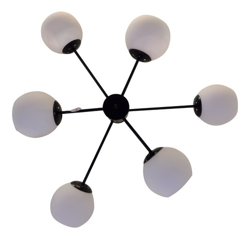 Lampara De Techo Decorativa De Bolas Opalizadas Modelo Odise