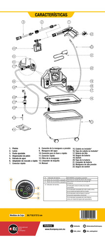 Hidrolavadora Portatil A Bateria 40v 943 Psi Ciclon