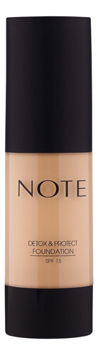 Note Cosmetique Base Detox & Protect Foundation 102 Tono Marrón Claro