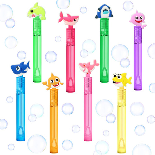 Varitas De Burbujas De Tiburón Para Niños Fiesta Océano. Color