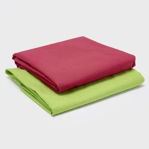 Pack 2 Sabanas Arthome Verde + Rojo 144 Hilos 1,0 Plaza