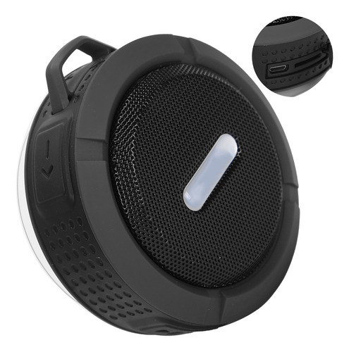 Minialtavoz Con Ventosa C6 Carabiner, Subwoofer Impermeable