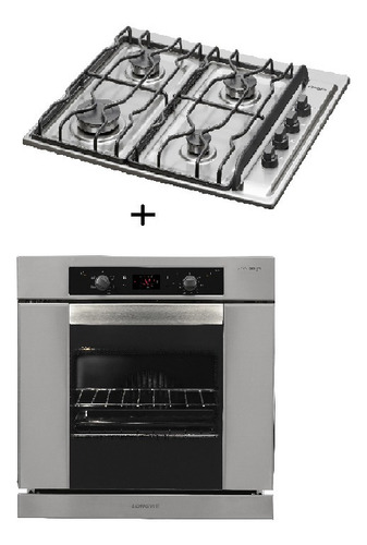 Imagen 1 de 3 de Combo78 Gas Longvie Horno H6900x + Anafe A2600xf