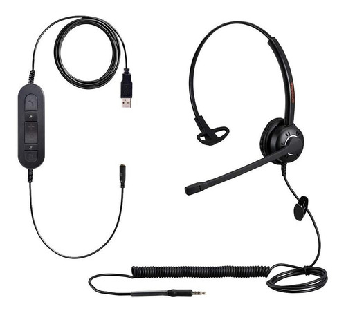 Auricular Usb Emaiker Con Microfono Para Telefono Tablet