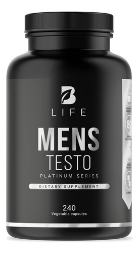 Testo Booster Para Hombre - Testo B Life 240 Capsulas - Supl