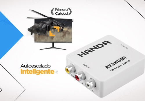 Imagen 9 de 10 de Conversor Rca A Hdmi Adaptador 1080p Camara Consola Play Led