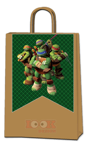Kit Imprimible Candy Bar Tortugas Ninjas Personalizado Pdf