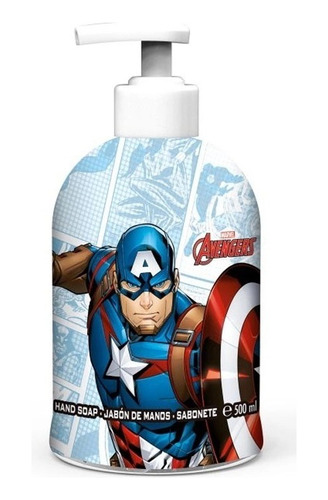 Jabón De Manos Marvel Capitan America 500 Ml