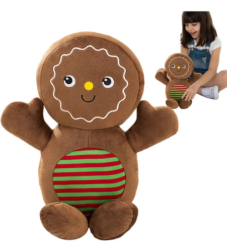 Almohada De Peluche Christmas Gingerbread Man De 40 Cm