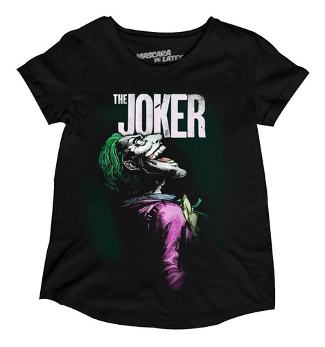 The Joker Mujer Playera Guason Dc Cómics Máscara De Látex