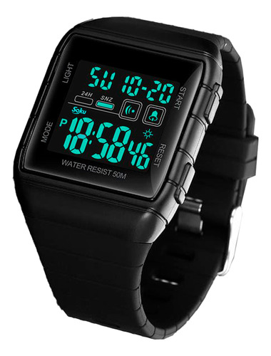 Soku Reloj Digital Deportivo Impermeable Alarma Cronometro