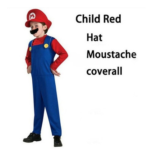 Disfraz De Super Mario Luigi Bros Cos Halloween Costume