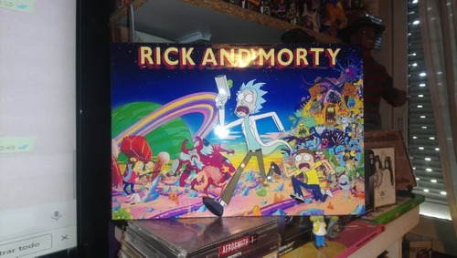 Rick And Morty Cuadros De Madera Grandes 3d 