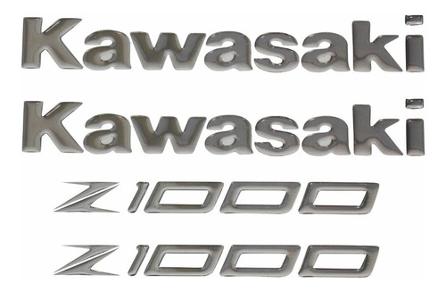 Kit Jogo Emblema Adesivo Resinado Kawasaki Z1000 Re27