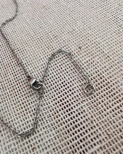 Imagen 4 de 4 de Dije Mandala Diseño Lariat De Acero Inoxidable Con Cadena