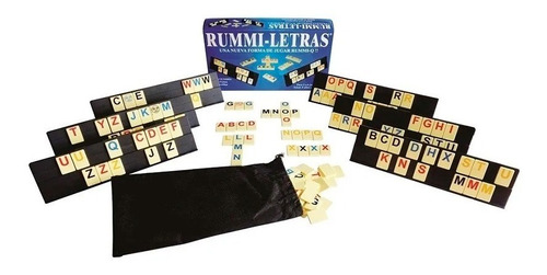 Juego De Mesa Rummi-letras Original Incluye Tula De Lona