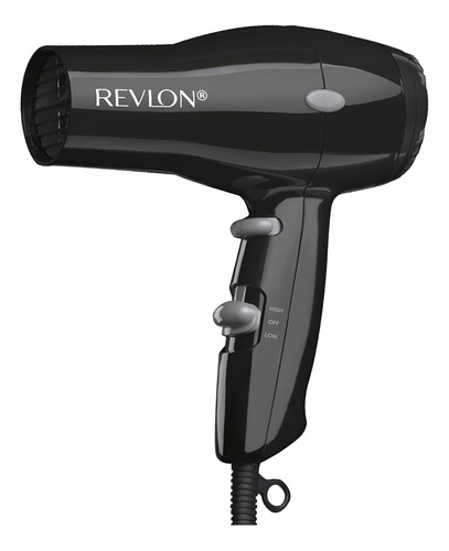 Secador De Cabello Para Viajes Revlon Dr5260 Negro Ionizado 