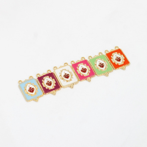 Imagen 3 de 3 de Pulsera Cadena Placa Sagrado Corazón