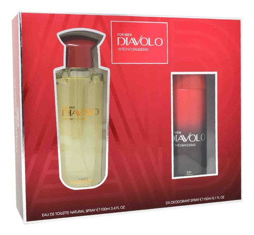 Antonio Banderas Diavolo 2pzs 100ml Edt Spray/ Desodorante 1