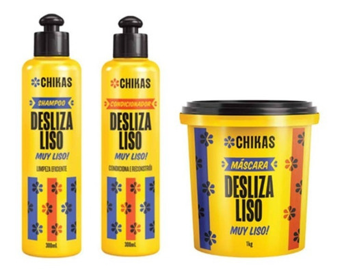 Kit Bio Extratus Chikas Desliza Liso Sham,condi E Máscara