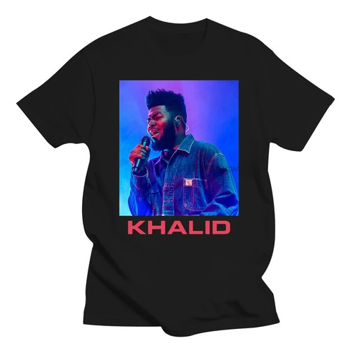 Camiseta De Algodón De Manga Corta Con Estampado Khalid